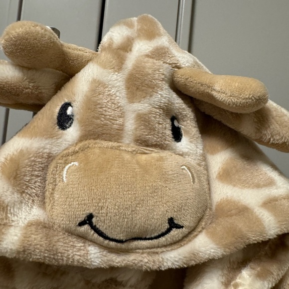 Hooded soft plush Baby bathrobe Giraffe 6-9 months NWOT - Picture 10 of 12